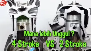 Mesin 4 Tak VS Mesin 2 Tak #rayhanmotorpku #4tak #2tak