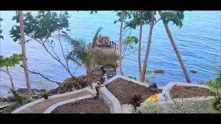 Philippines Bohol beach house build..The pond.