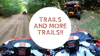 Flying through Wolverine, MI trails Polaris Sportsman,  Can am X3 RC RR