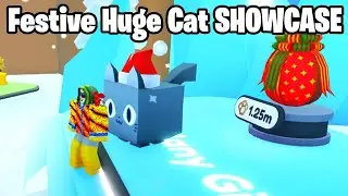 Festive Huge CAT SHOWCASE! in Pet Simulator X 🎁 EVENT in Roblox
