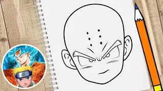 COMO DIBUJAR A KRILIN | DRAGON BALL Z FÁCIL PASO A PASO