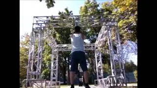 Towel pull ups training in Bik&aacute;s Park, Budapest 2017.08.08.