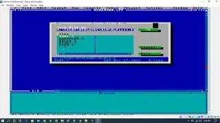 CS 609  System Programming  - Writing C Code in Window 98 using Oracle Virtual Box