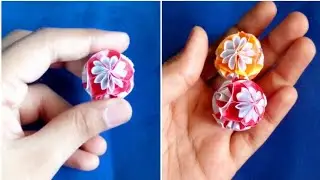 DIY Origami Paper Flowers Ball | kusudama paper flower making | Unique ideas 💡