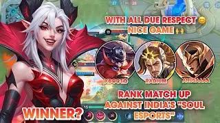 Rank MatchUp With Soul Esports🤯OP Game Much Respect❤️@mlbbcis @MLBBLATAM @mlbbindonesia4754 @ApexMl 