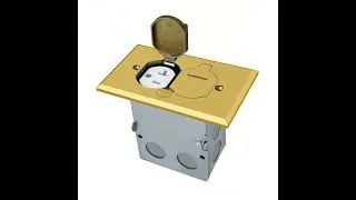 Recessed Floor Outlet Cover Plate, Flip Lid 20A Tamper Resistant Receptacle With Watertight Gaskets