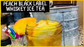 Peach Whisky Black Tea with Blended Peaches  🍑🍹🤪