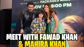 Meetup with fawad khan and mahira khan 😍 || mama konsi indian thali lay i 🤔