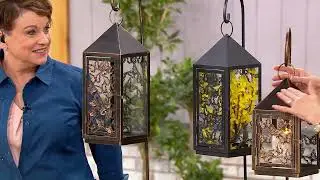 Luminara Butterfly Lantern w/ Shepherd's Hook on QVC