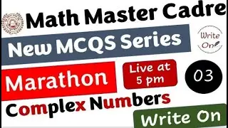 Math Master Cadre |Complex Numbers| Most Important MCQs |Ch - 01|New Classes|Deeply Explained