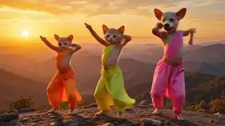 Dancing cute😻pet's Videos Funny Dancing 💃😹 #funny #dancingpets #catlover