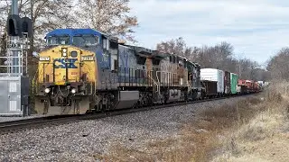 CSXT YN2 C40-8W & CN Reroute Trains