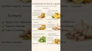 Eat These Foods for Sinus Relief 🤧 | Clear Congestion Naturally #healthylifestyle #healthtips