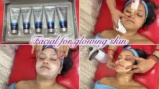 Diamond facial at parlour step by step | Facial steps| Meglow diamond facial kit 