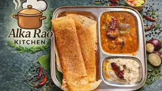 Perfect South Indian Breakfast at Home | Dosa Sambhar Chutney Recipe| #cooking #recipe #dosa #viral 