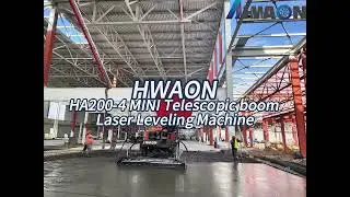 HWAON HA200-4 Mini Telescopic Boom Laser Leveling Machine | Compact Power for Basement Projects