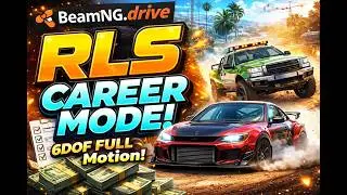 LIVE! 6DOF FULL Motion Sim - BeamNG.drive RLS Career Mod - Horizontal