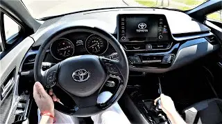 New Toyota C-HR 1.8 Hybrid Style Plus POV test drive. GoPRO test drive. Toyota C-HR road test.