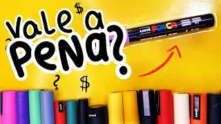 Testando canetas POSCA (review sincero) | Thati inventa #arte #posca