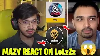 Mazy React on Team LoLzZz 😱 Admino Reply on Team GodLike Grind ❤️&zwj;🔥