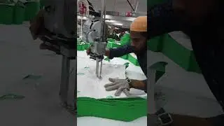 Straight Knife Fabric Cutting | fabric cutter master textile industry | Garments cutting section |