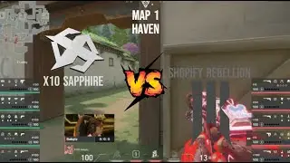Shopify Rebellion vs X10 Sapphire - MAP 1 HAVEN - VALORANT Game Changers Championship - Day 4