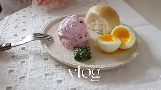 VLOG. 뇨끼 🐶 🥔만들기. 라즈베리 그릭 요거트 만들어 먹기 🥛🍨🍓
