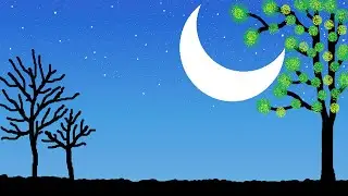 MS-Paint | Half Moon drawing | easy step | by dev sir || technical dev