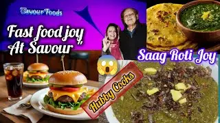 Hubby Cooks DELICIOUS Saag | Sundayfunday#fastfoodlove 