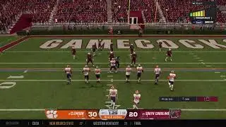 NCAA CFB26 Barbershop Mentality 2029 Season Week 13, #8 Clemson vs #25 South Carolina.