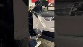 Satisfying detailing of a car door interior. #detailing #satisfyingvideo #carcare #satisfying