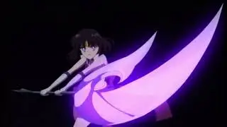 Sailor Saturn attack Silence Glaive Surprise