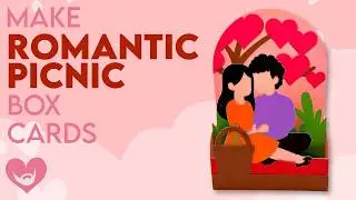 ❤️ Romantic Picnic Box Card ❤️ Made with Love 2026 ❤️