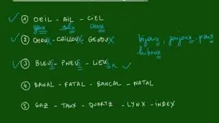 Logique - MOTS - M&eacute;thode n&deg;6 - Pluriels irr&eacute;guliers