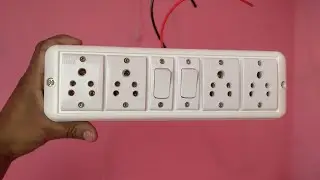 4 socket 2 switch board connection wiring// very simple wiring.