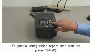 Печать отчета о конфигурации на принтере этикеток Zebra ZD500R