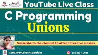 Unions | C Programming for Beginners | Coding Simplified #cprogramming #codingclass #programming