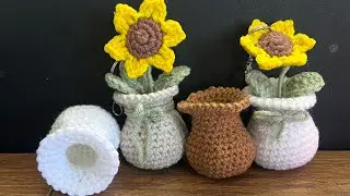 Mini Jarron para llavero paso a paso 🥰🧶