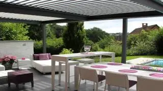 Pergola &agrave; lames orientables par HB Design