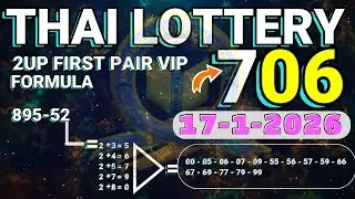 Thai Lottery 17-1-2026 Strategy:THAI LOTTERY FIRST PAIR SET  Wealth Forecast Paper By, IBT.
