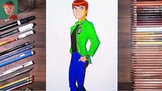 ben 10 drawing from alien force #shorts #ben10