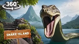 360&deg; VR ESCAPE FROM TITANOBOA ON SNAKE ISLAND 360 Video 4K Ultra HD