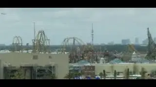 new park testing rides,from 8th floor hotel Stella nova, #universal #universal Stella nova