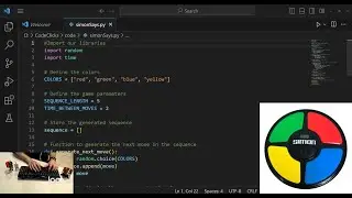 ASMR Python Programming: Simon Says Game & Soothing Keyboard Sounds
