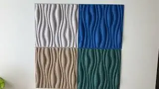 Acoustic Sculpture 3D Embossed Felt for Walls That Breathe