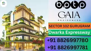 BPTP GAIA RESIDENCES Ultra Luxury Apartments New Booking 3 BHK 2106 Sqft  Sector 102 Gurgaon #bptp