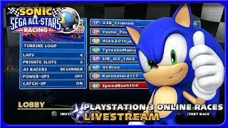 🔵[LIVE] Playstation 3 Online Races! @SB_Crimson  (Sonic & SEGA All-Stars Racing)