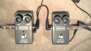Сравнительный тест микрофленджеров MXR: винтажная модель 1982 года против переиздания 2011 года.