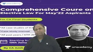 CA Final -Elective Law Upcoming Batch