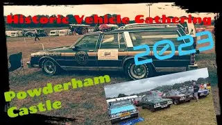 Powderham Castle HVG 2023. Classic car show.